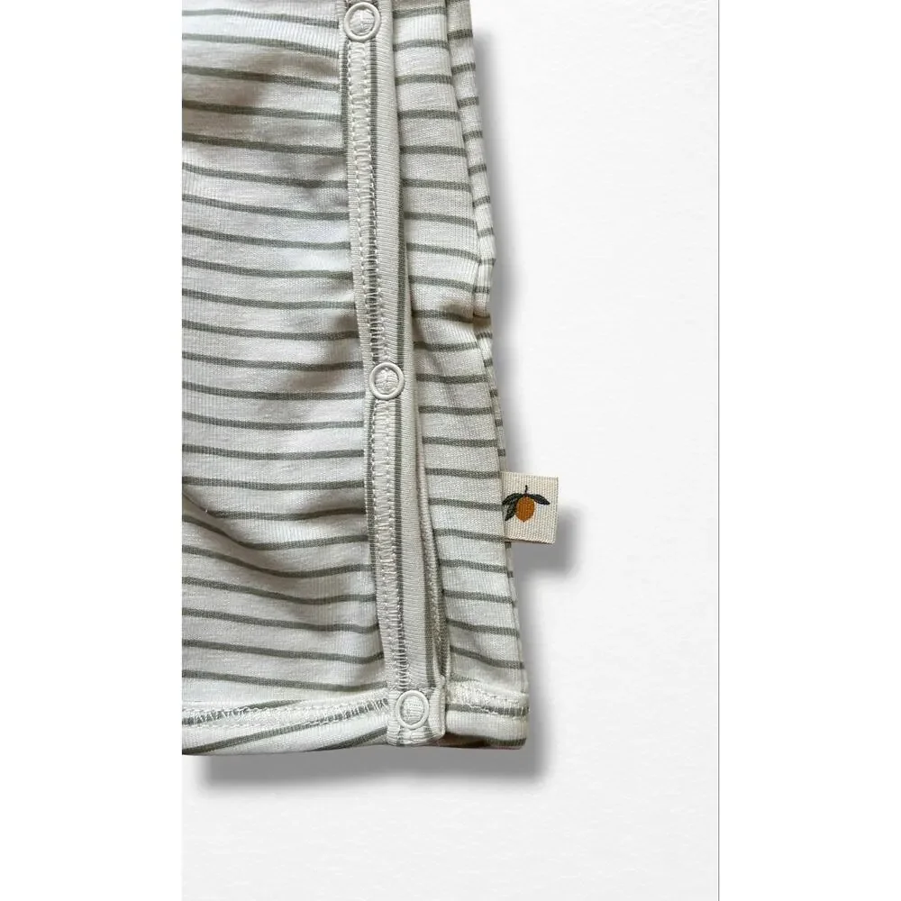 NWT Konges Sløjd Preemie Organic Coverall in Tea Stripe
